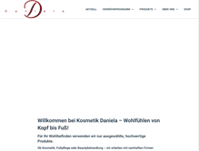 Tablet Screenshot of kosmetik-daniela.at